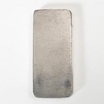 Silver bar, 1 kg,  Swiss Bank Corporation.