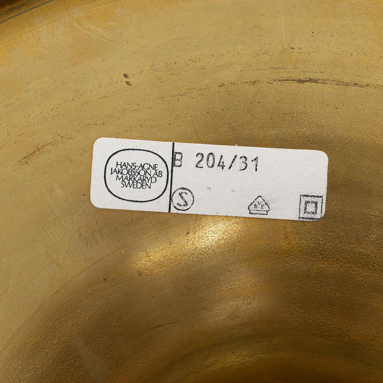 A brass table light by Hans-Agne Jakobsson, 1970's.