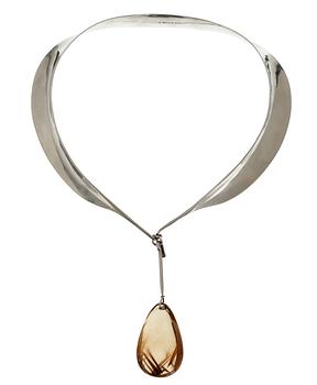 685. A Torun Bülow Hübe silver necklace, France 1950's.