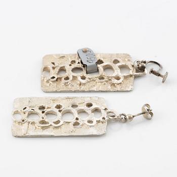 Lars Arby, five pairs of earrings, silver.
