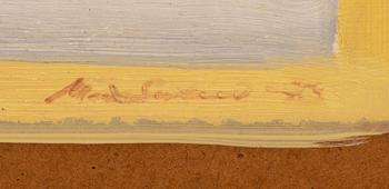 MAX SALMI, olja på masonit, signed and dated -73.