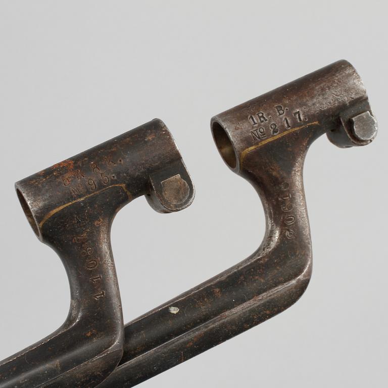 BAJONETTER, 4 st, 1800/1900-tal.
