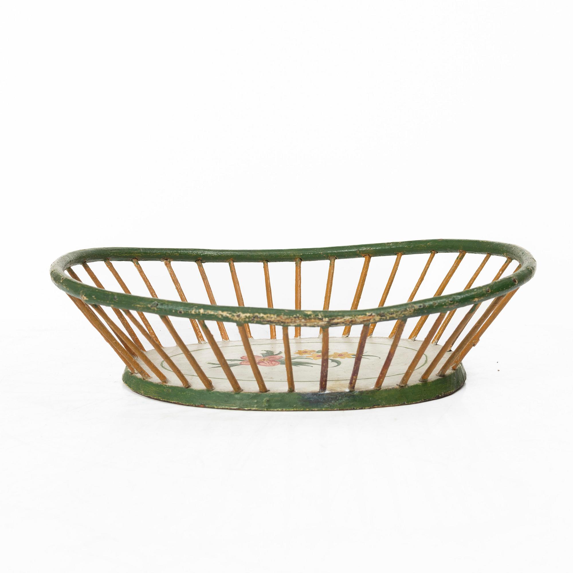 Pine basket, marked 1798.