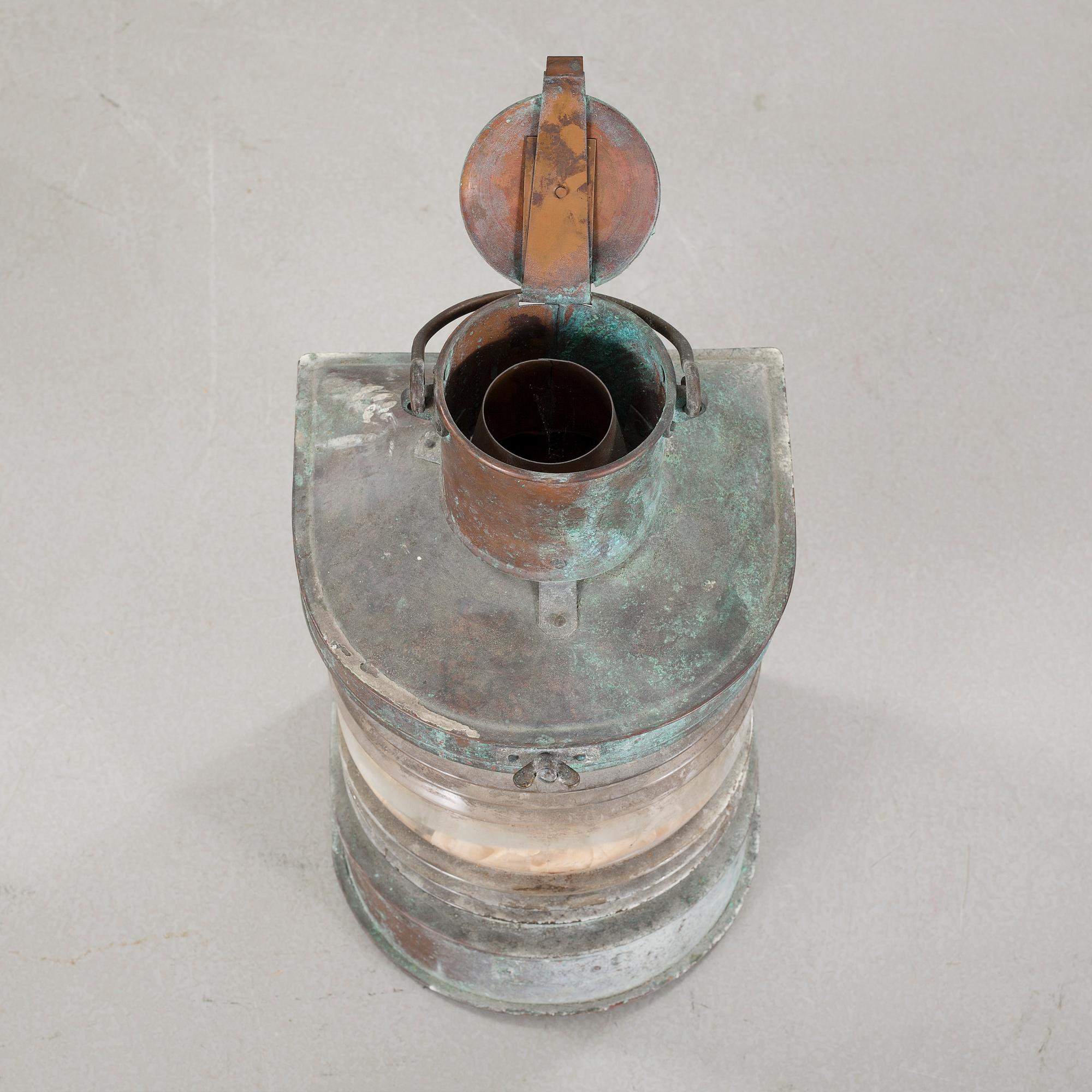 A 20th century ship's lantern by C.M Hammar.