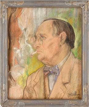ANDERS OLSON, pastell på papper, signerad och daterad 1940.