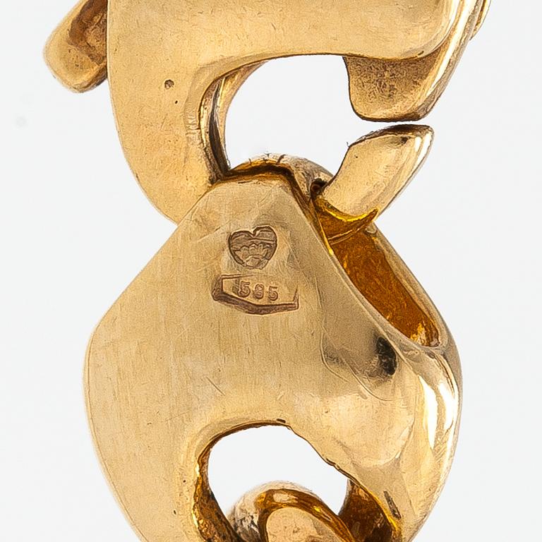 Halsband, 14K guld.