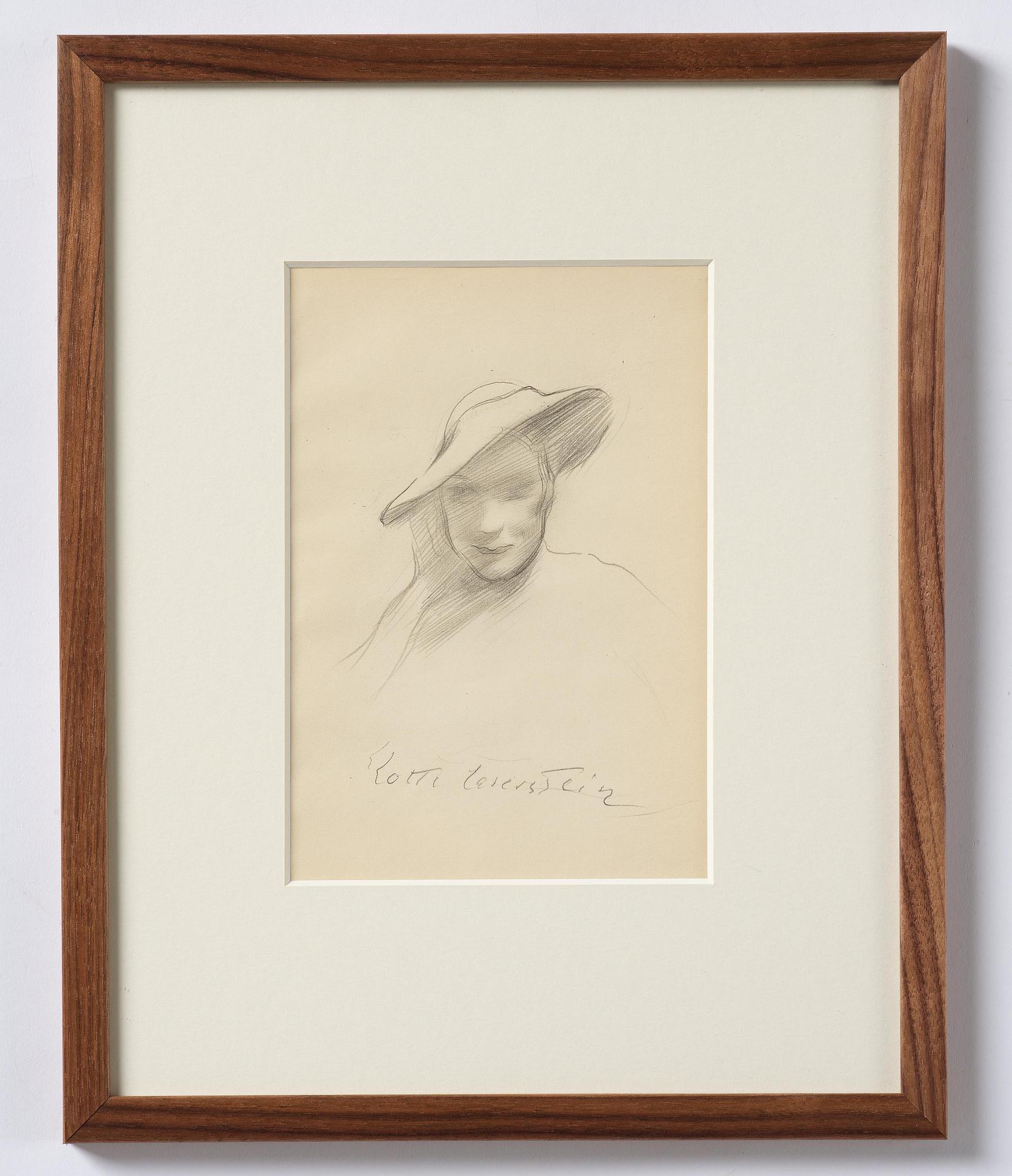 Lotte Laserstein, Lady in a hat.