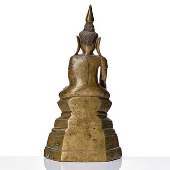 Buddha, brons. Burma, kring 1800.