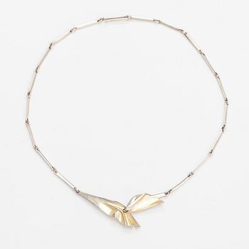 Zoltan Popovits, A sterling silver necklace "Tango". Lapponia 1992.