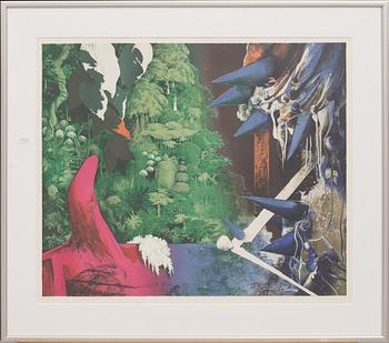 CARL OTTO HULTÉN, litograph in colour, signed and numbered 283/300,