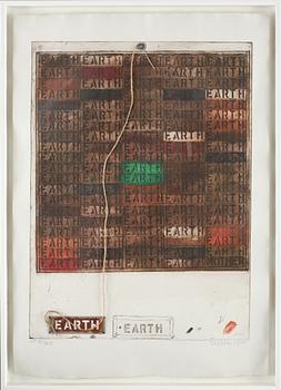 Joe Tilson · JOE TILSON, grafiskt blad/blandteknik, signerad, numrerad AP II/XIV och daterad 1977.