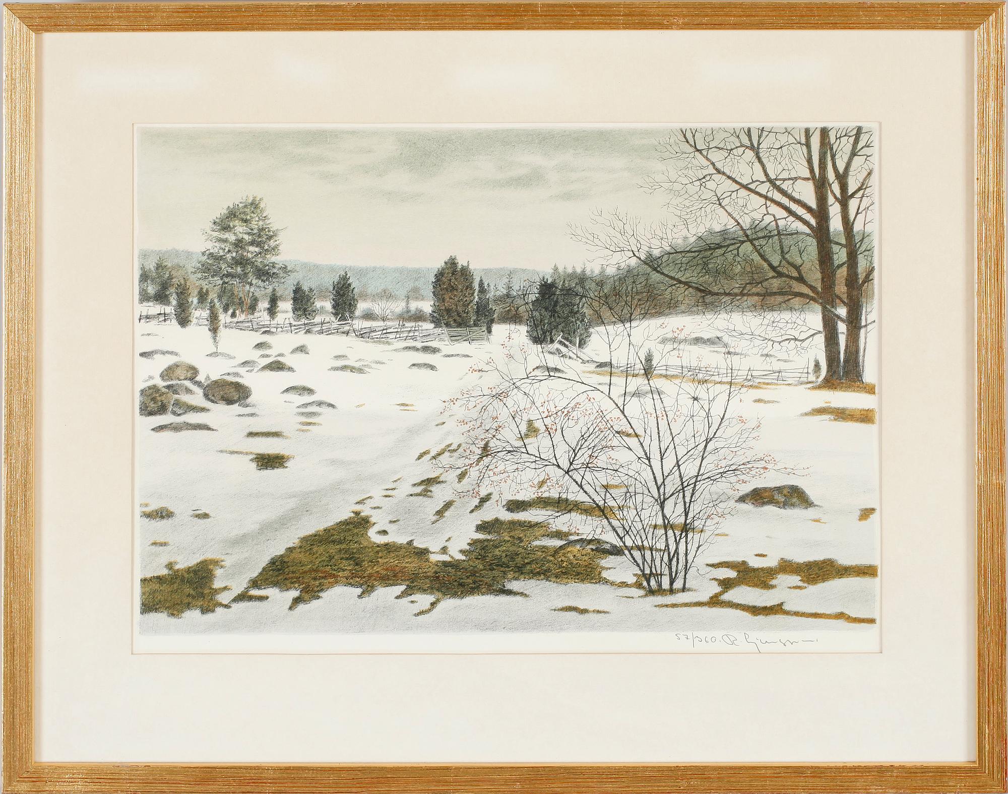 REINHOLD LJUNGGREN, färglitografi, sign, numr 57/360.