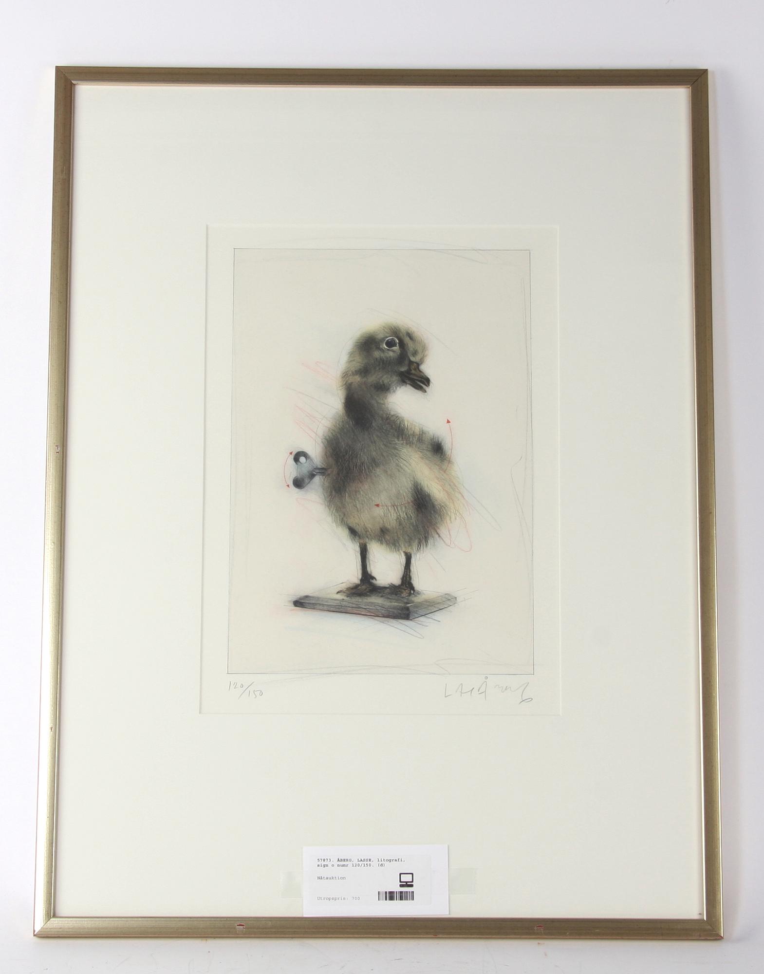 ÅBERG, LASSE, litografi, sign o numr 120/150.