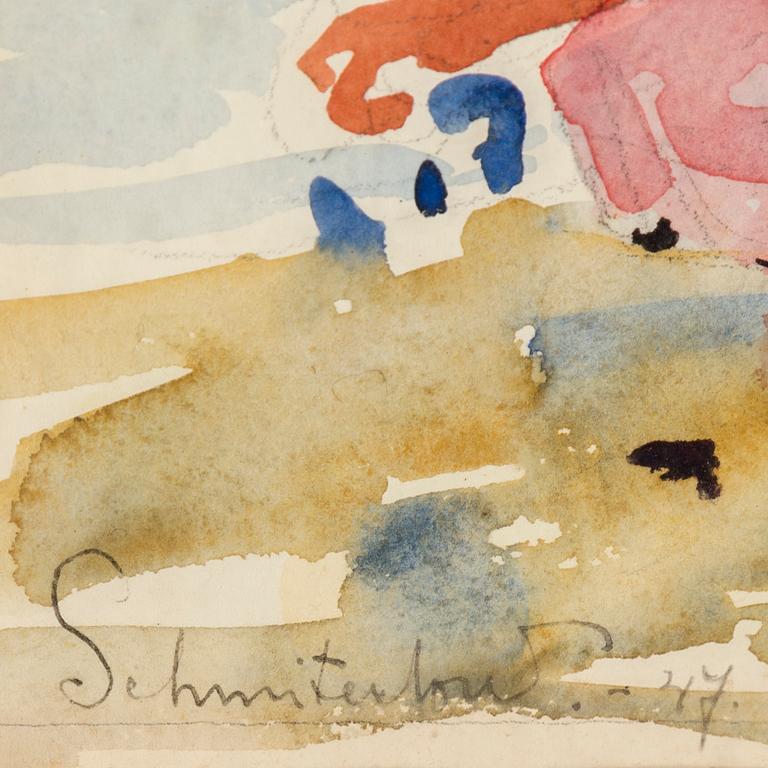 BERTRAM SCHMITERLÖW, watercolour, signed and dated -47.