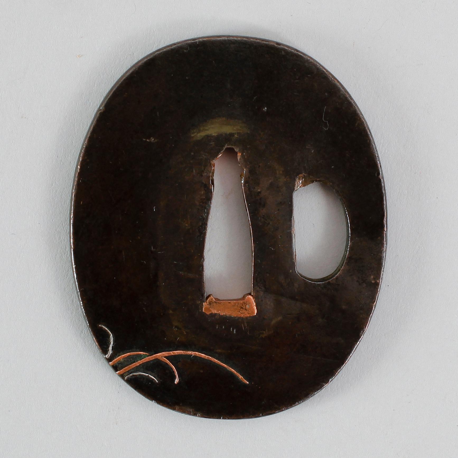 TSUBA, brons, Japan, 1700-tal.