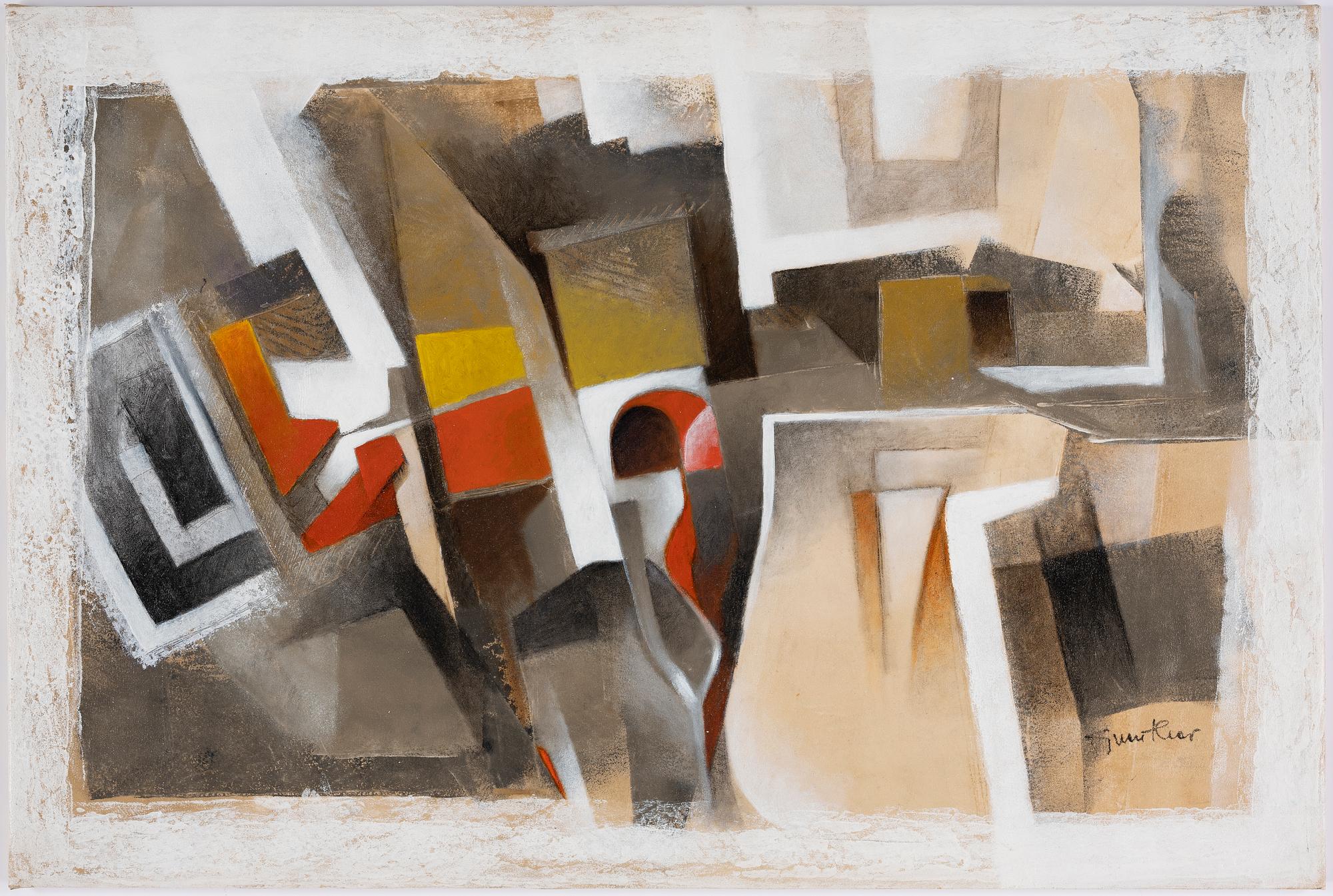 Guenther Leyen, acrylic on canvas, signed and dated 2003 on verso.