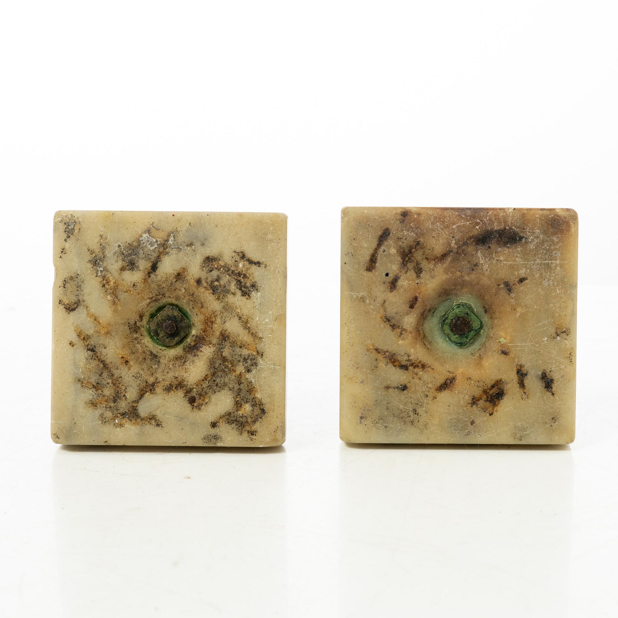 Candelabras, a pair, late Gustavian, circa 1800.