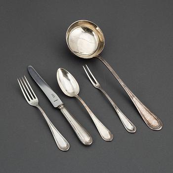 BESTICKSERVIS, 32 delar, silver, 1900-talets första hälft.