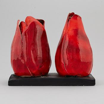 KJELL JANSON, a stoneware sculpture, signed Kjell Janson Mora.