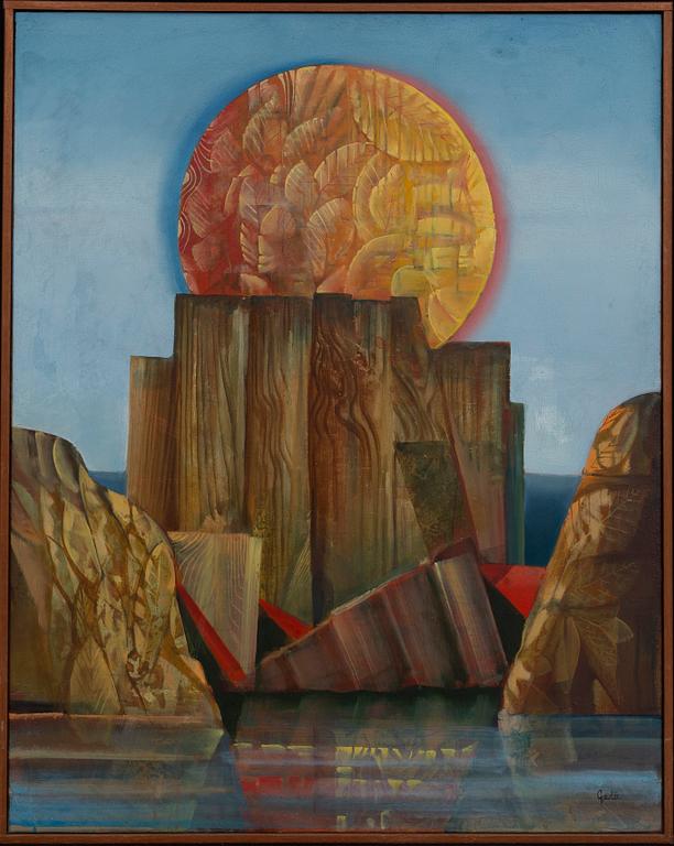 BERTIL GADÖ, a signed oil on canvas.