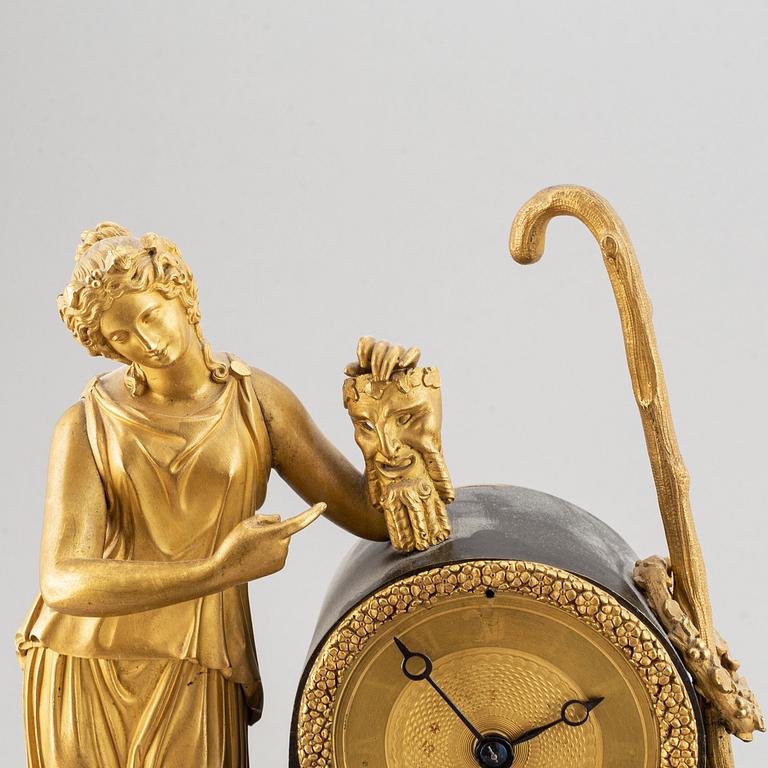 A French Empire pendulum clock, first half of the 19th century.