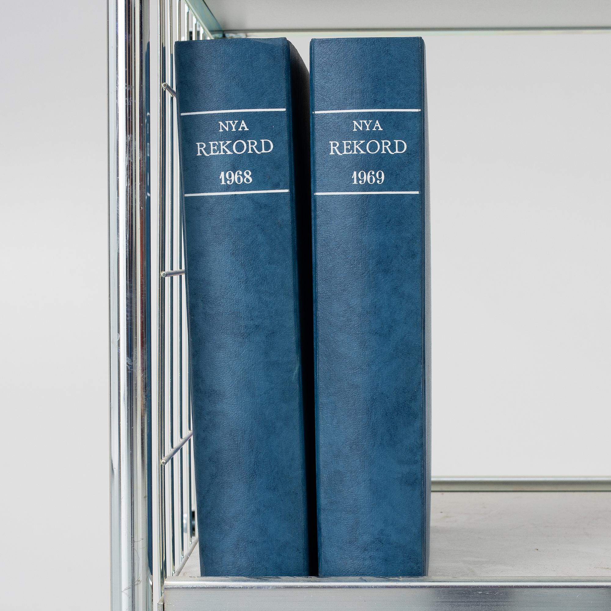 Rekordmagasinet, complete annual runs from 1942–1968, mostly bound.