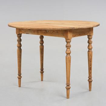 A Swedish 19th century drop-leaf table.