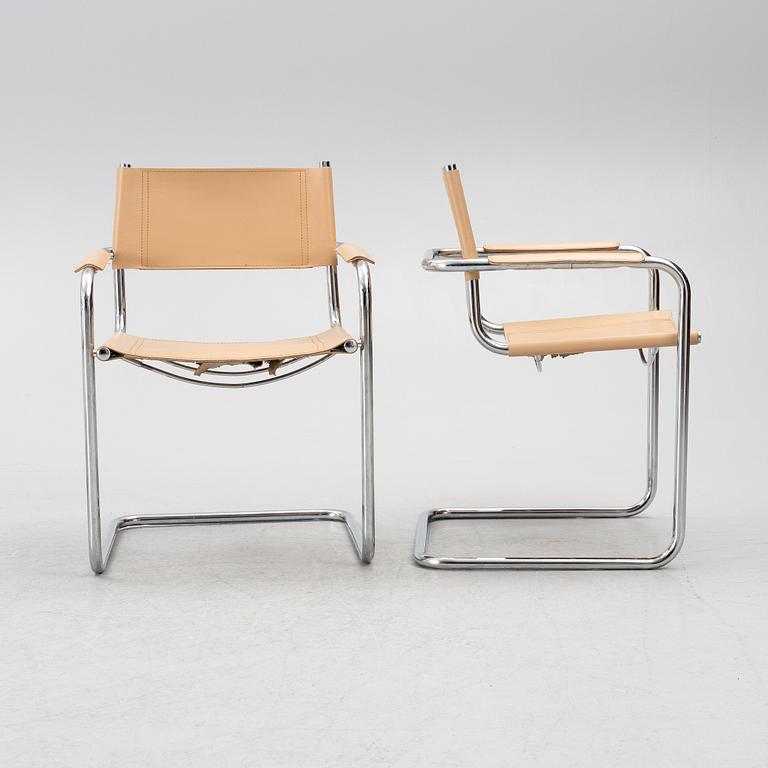 Four armchairs, end of the 20th century.