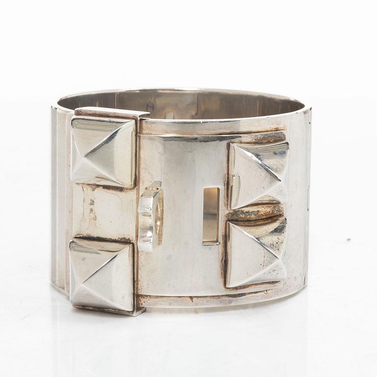 Hermès, armband, "Collier de chien", Sterling silver, PM.