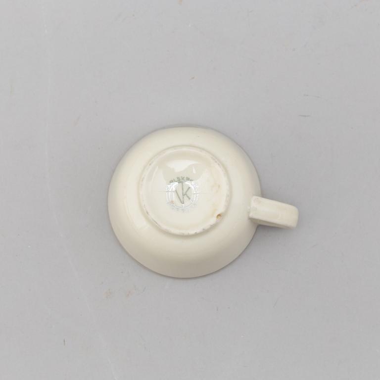 KAFFESERVIS, Karlskrona porslin, 28 delar, troligen 1930/40-tal.