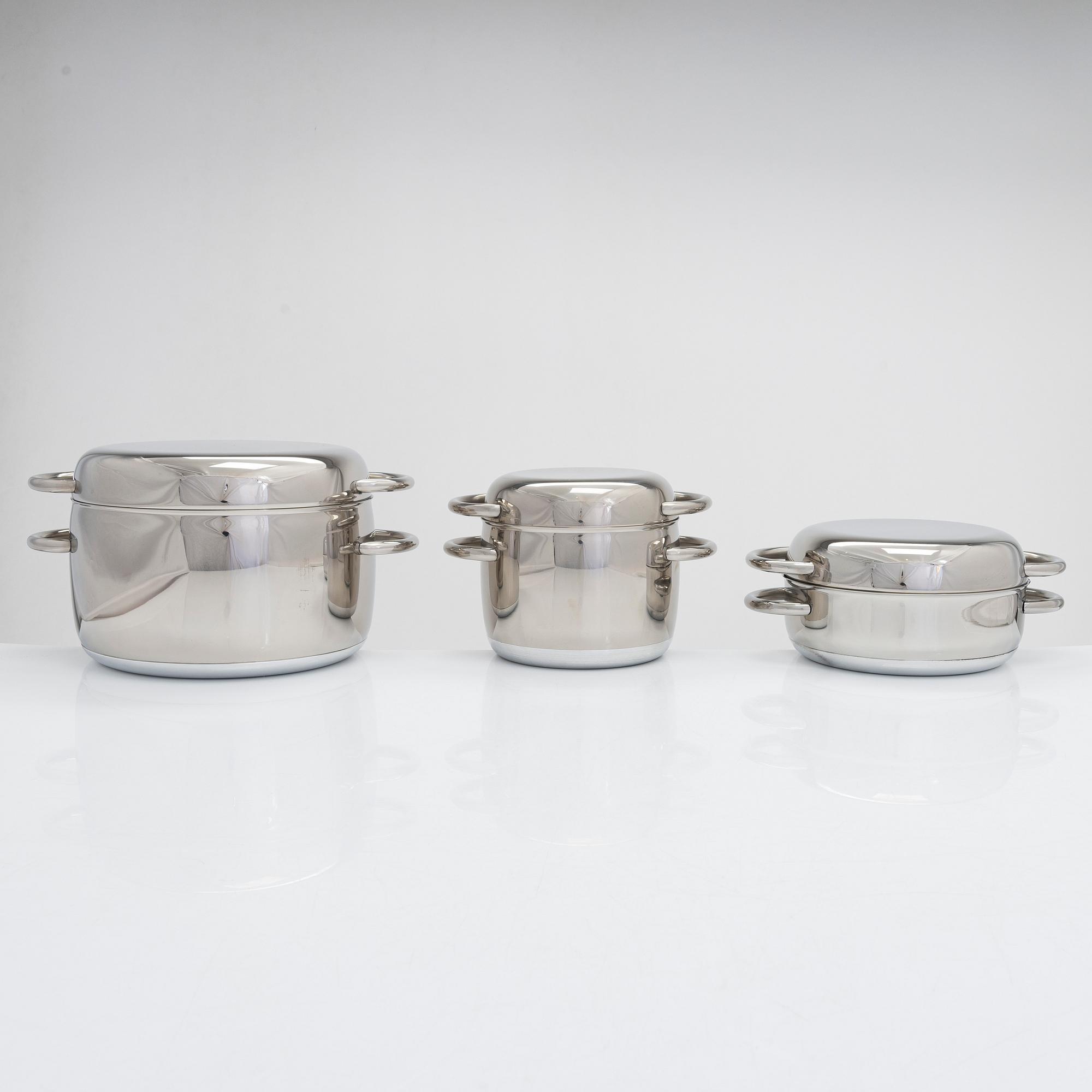 Timo Sarpaneva, three pans manufacturer OPa Ltd. 1970s.