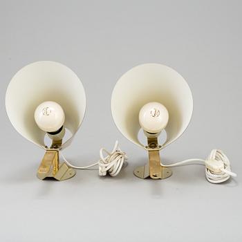 A pair of 1970s wall lights.