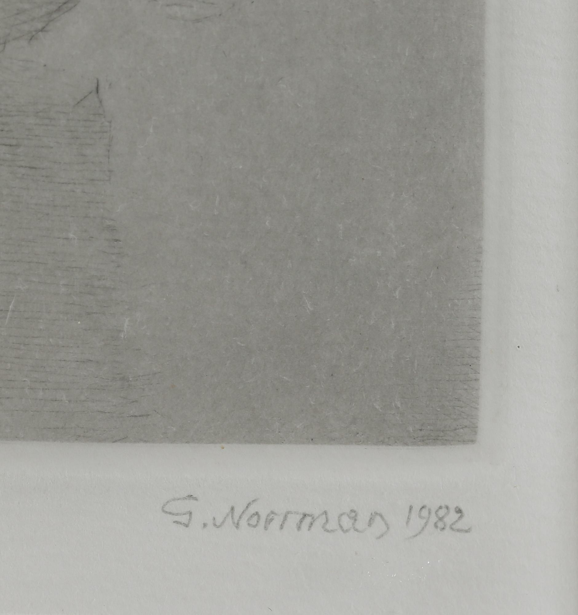 GUNNAR NORRMAN, etsning, signerad, numrerad 2/23 och daterad  1982.