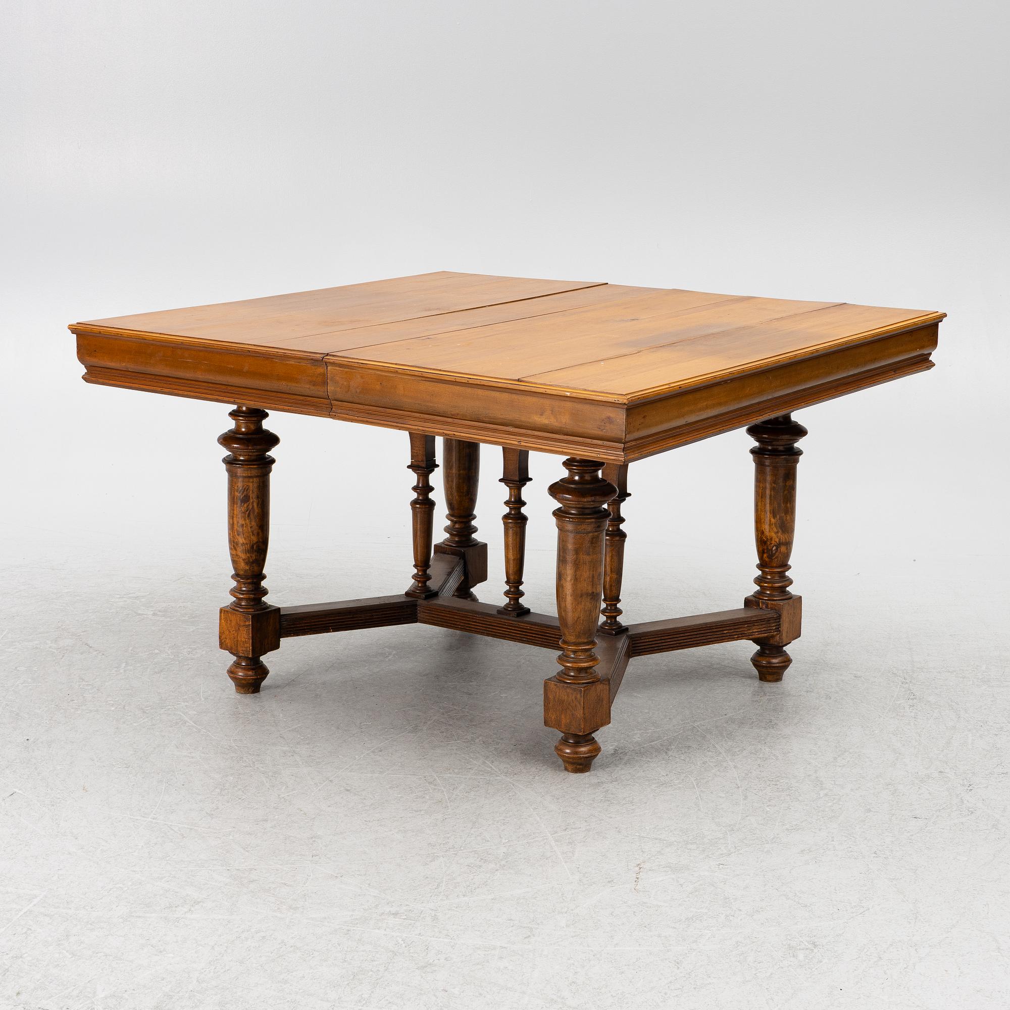 Matbord, barockstil, 1800-talets andra hälft.