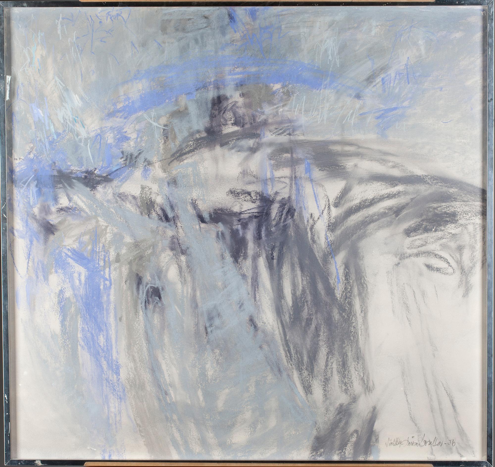 SIRKKA-LIISA LONKA, pastell, signerad och daterad -86.