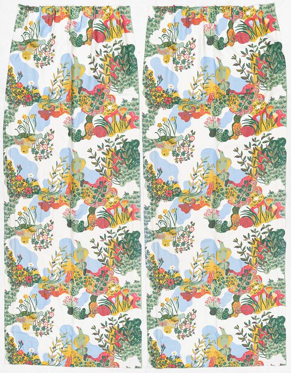 Josef Frank, a pair of 'Anakreon' curtains, Svenskt Tenn.