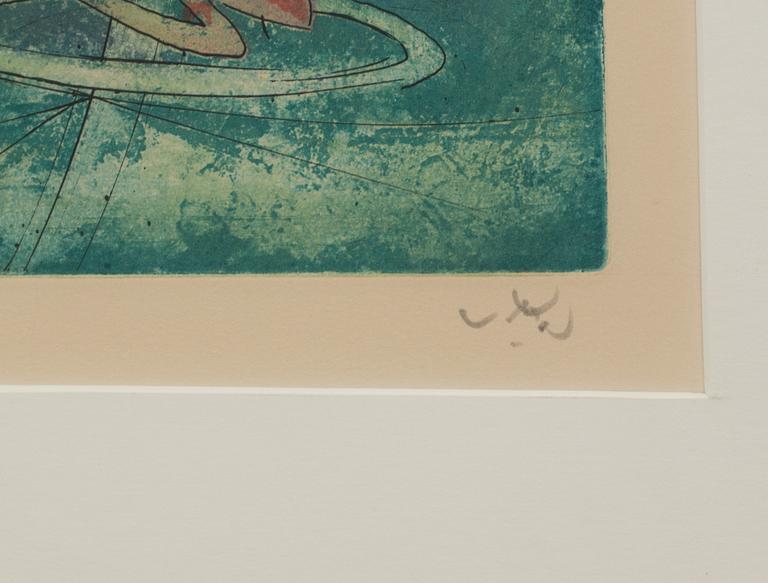 ROBERTO MATTA, färgetsning, signerad och numrerad 41/100.