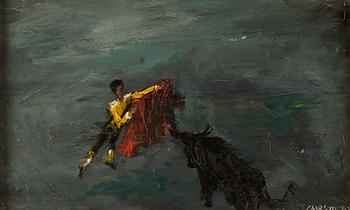Christer Strömholm, oil on panel, signed and dated -41.
