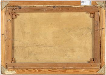 Olof Hermelin, Kustsamhälle med figur vid båtar.