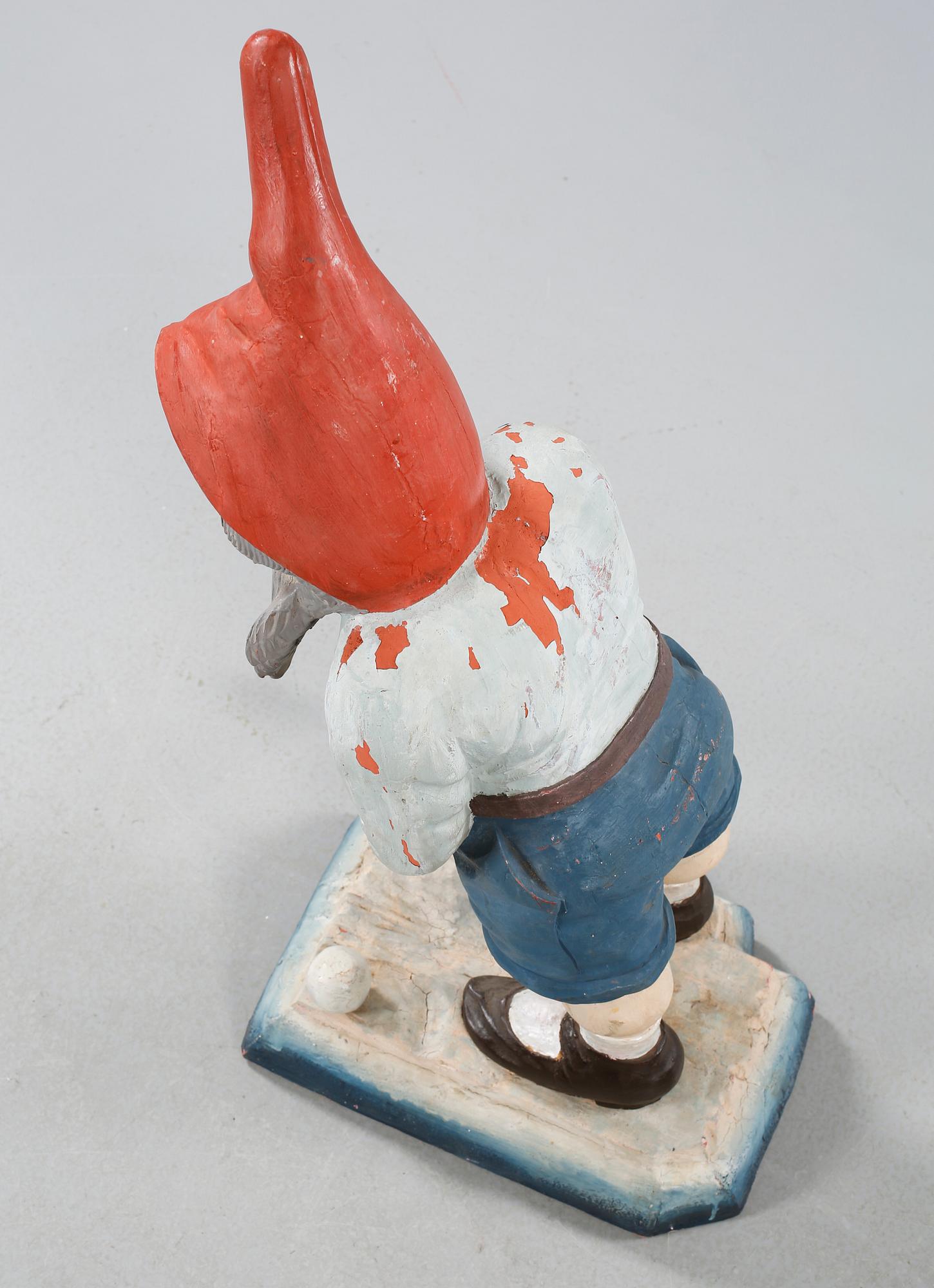 A golf playing elf, second half of the 20th century.
