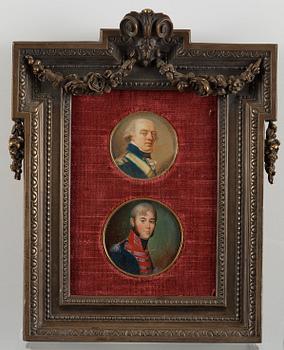 Domenico Bossi, "Johan Fredrik Aminoff" (1756-1842) & "Axel Didrik Reuterskjöld" (1779-1834).