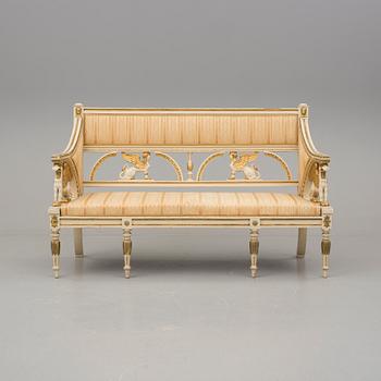 SOFFA, sengustaviansk stil, omkring 1900.