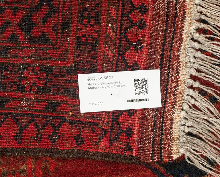 MATTA, old/semiantik, Afghan, ca 270 x 200 cm.