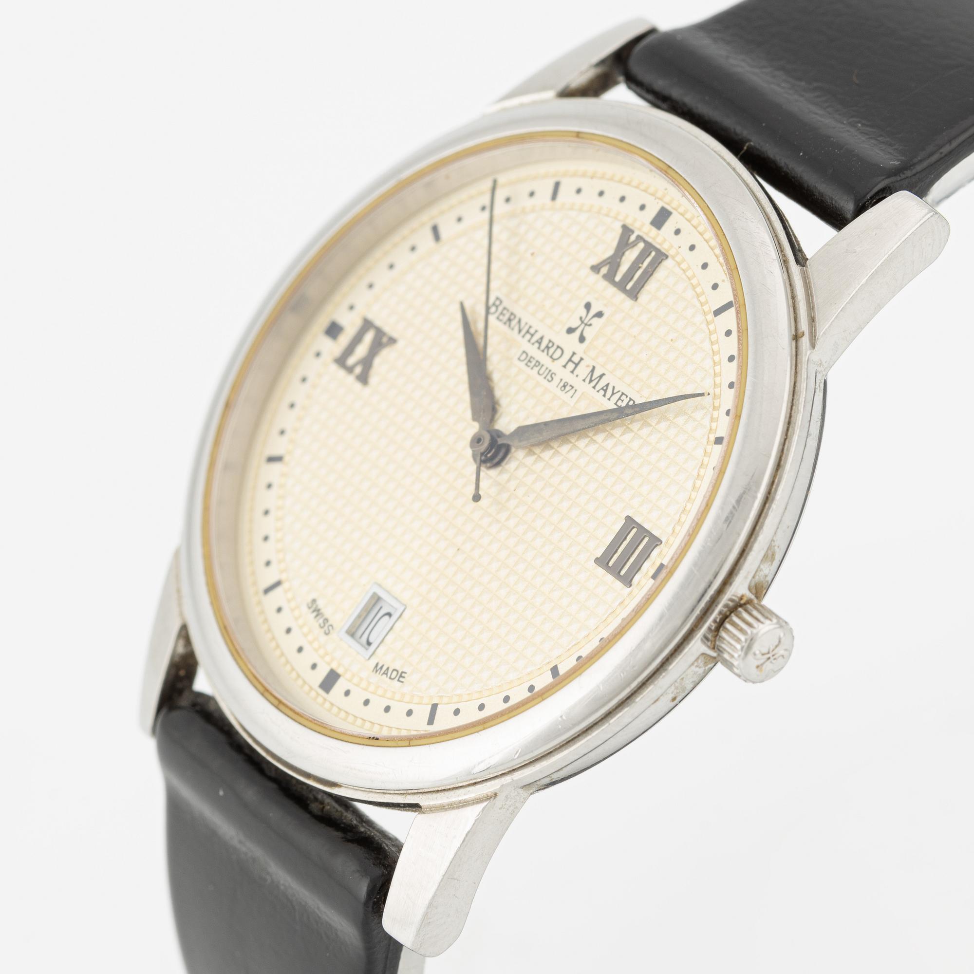 Bernhard H. Mayer, Ultra Slim - Series II, wristwatch, 37 mm.