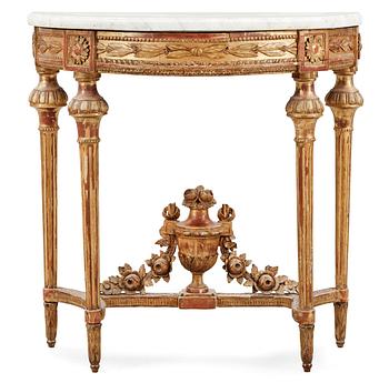 418. A Gustavian late 18th Century console table.