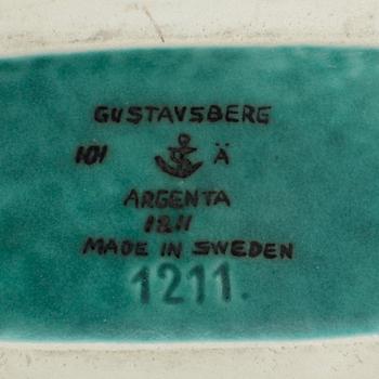 VAS, stengods, Argenta, Kåge, Gustavsberg, souvenir Pentathlon Moderne Stockholm 1957.