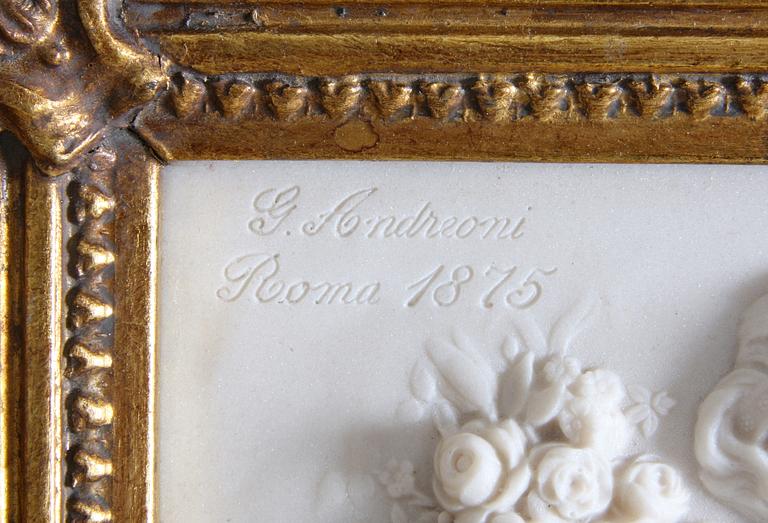 VÄGGRELIEF, kopia efter äldre förlaga.