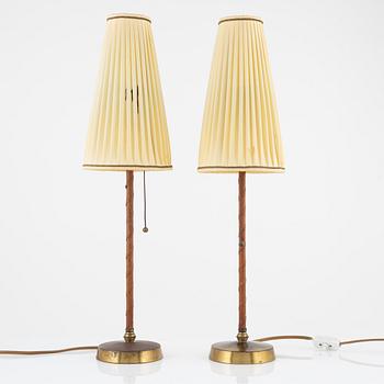 Einar Bäckström, a pair of table lights, mid 20th Century.