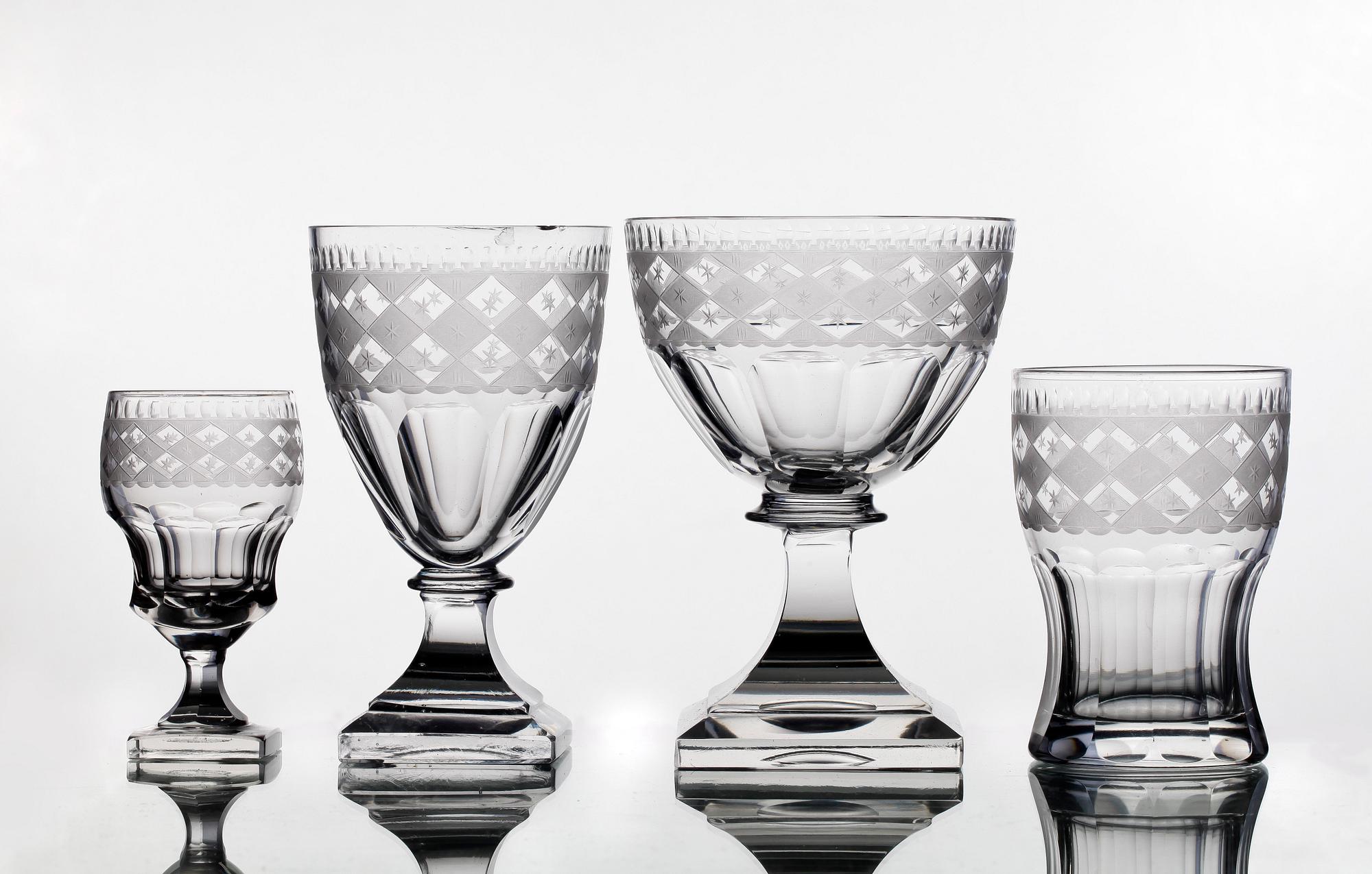 GLASSERVIS, 44 delar, 1900-talets början.