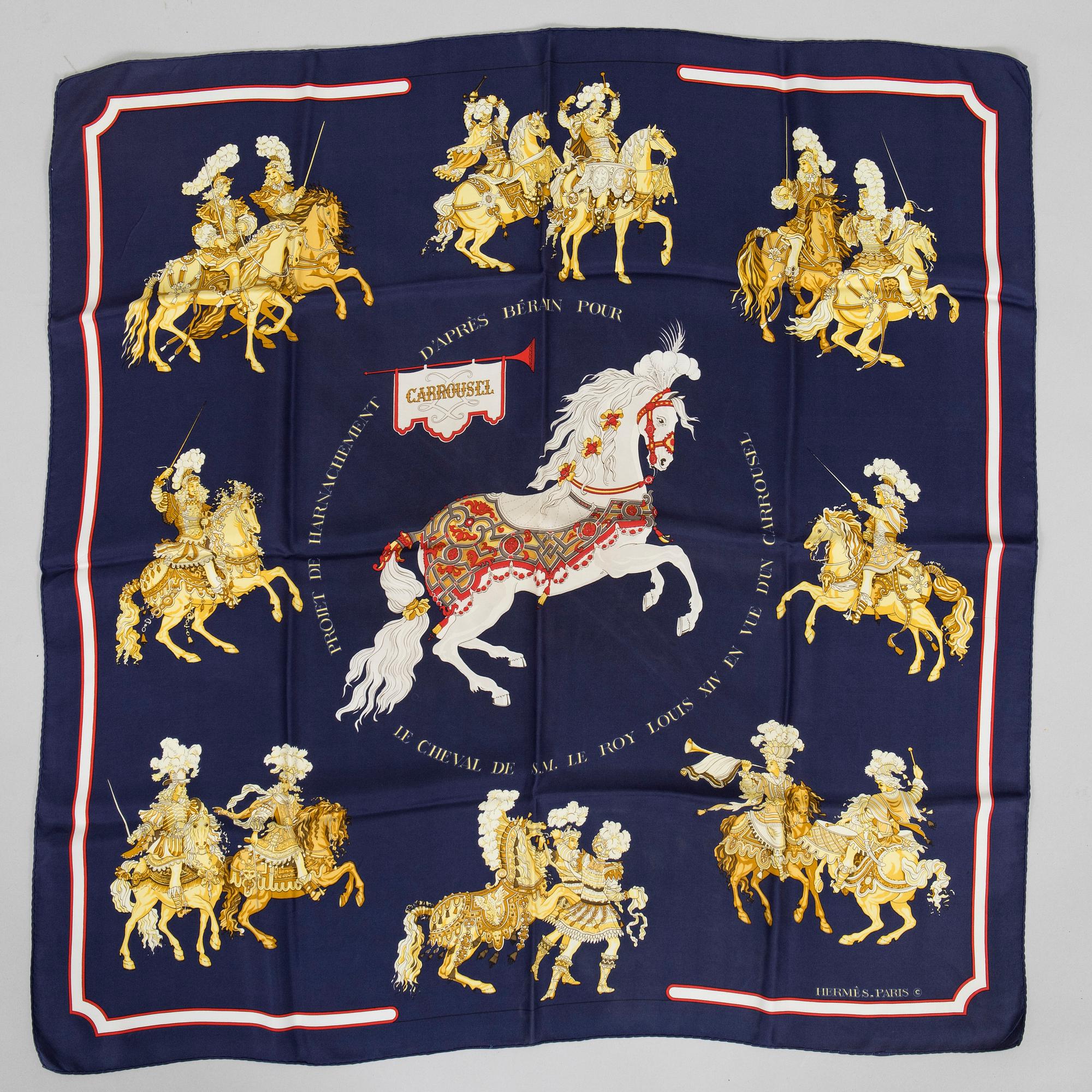 Hermès, scarves, 2 pcs.